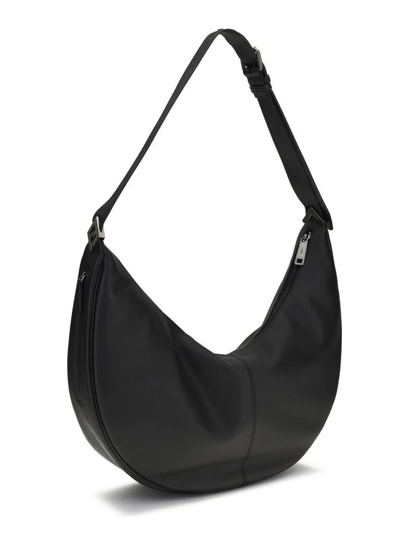 Black Calf Leather Bos Taurus Shoulder Bag
