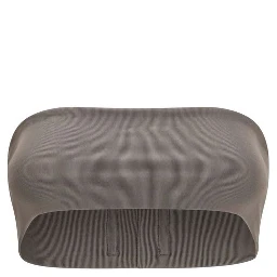 Gray Viscose Sleeveles T-Shirt