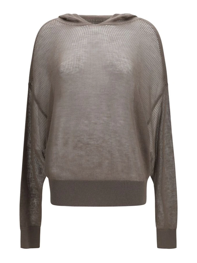 Gray Cashmere Hoodie