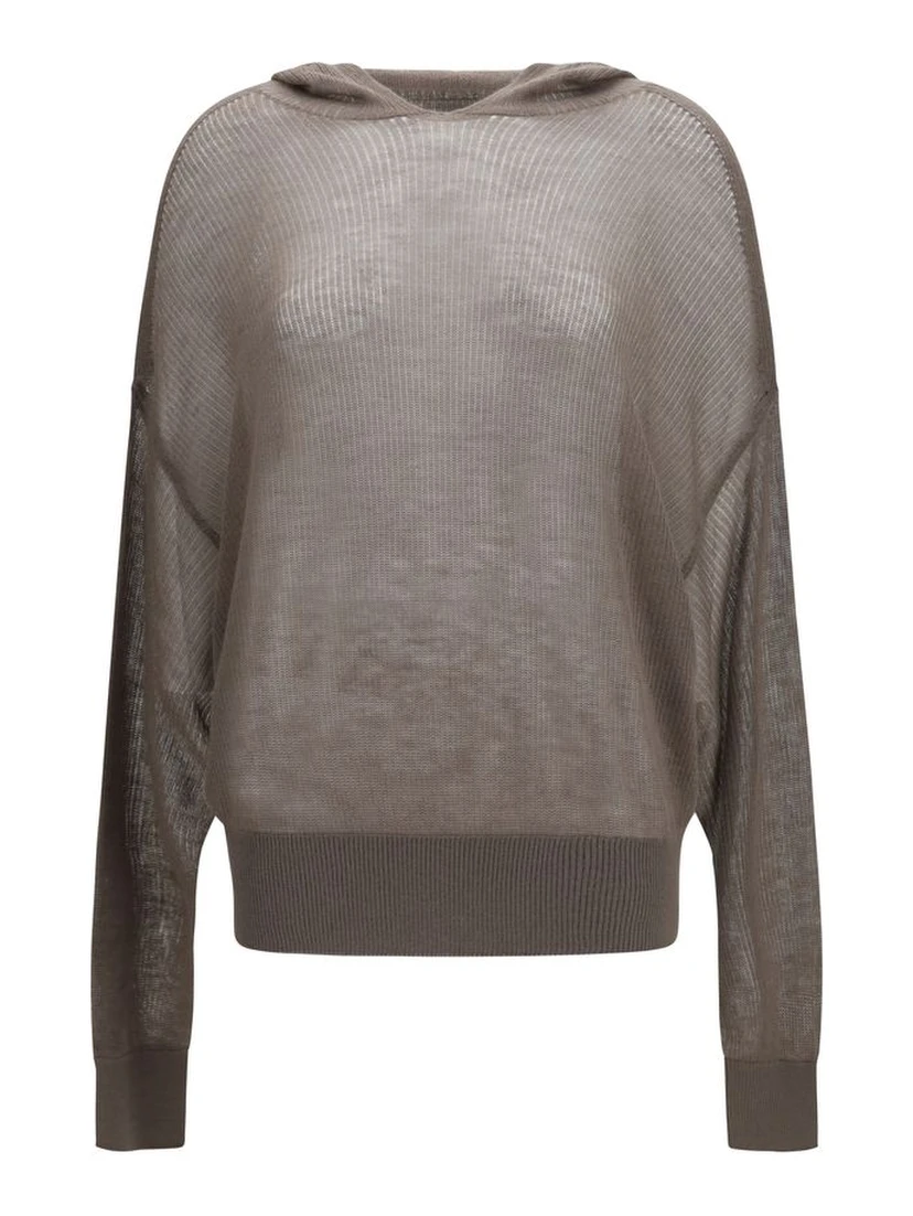 Gray Cashmere Hoodie