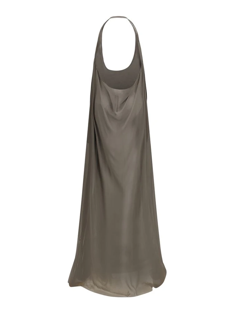 Gray Silk Casual Dress alternative