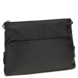 Black Calf Leather Bos Taurus Clutch Bag