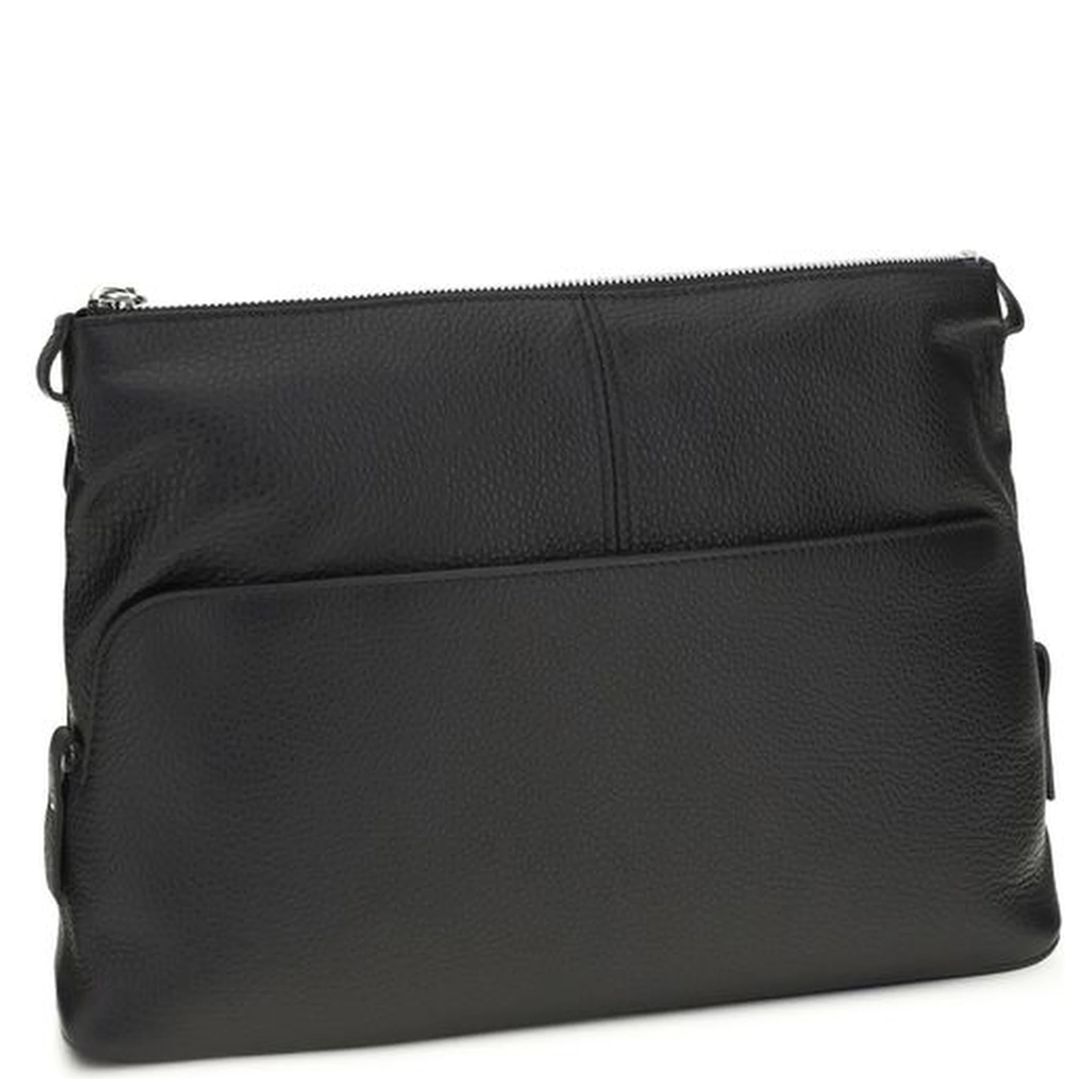 Black Calf Leather Bos Taurus Clutch Bag