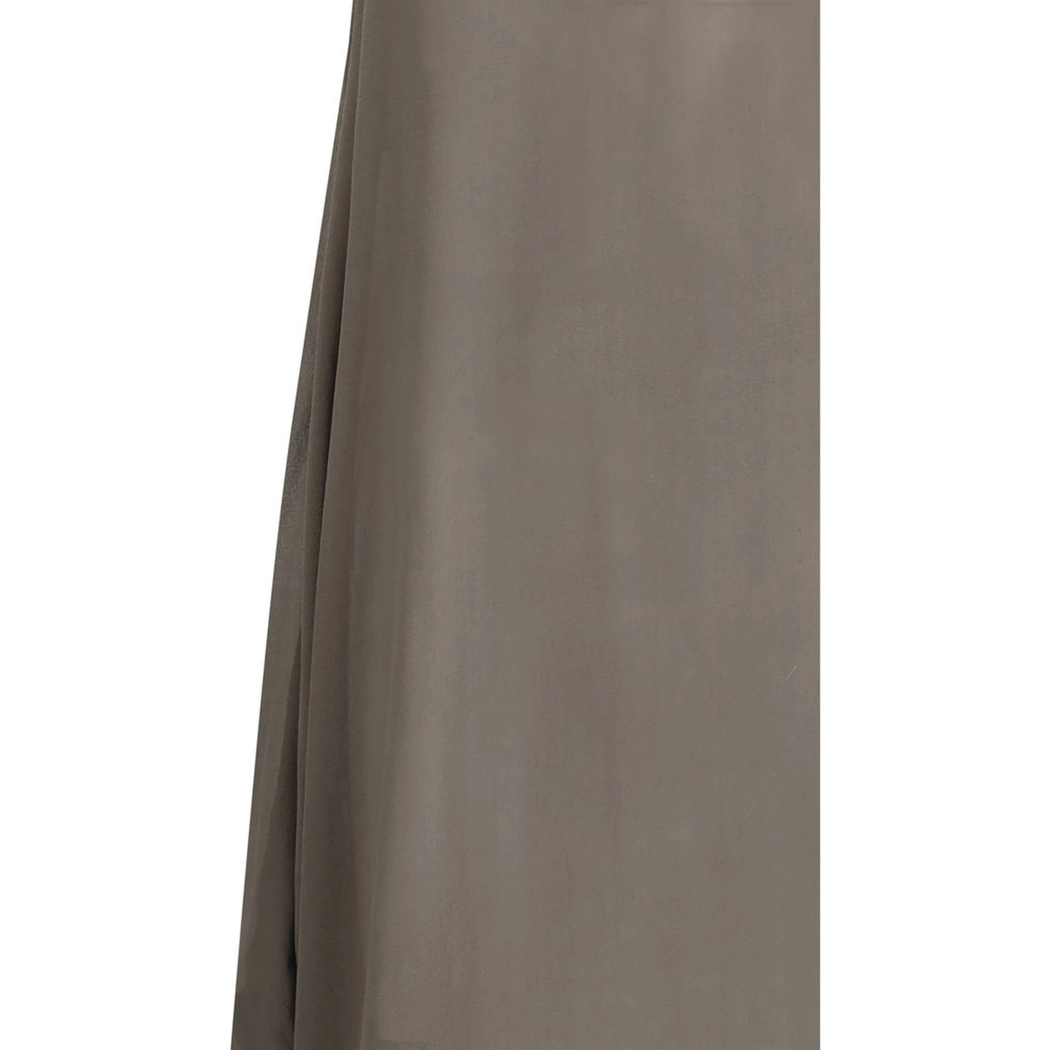 Gray Silk Casual Dress