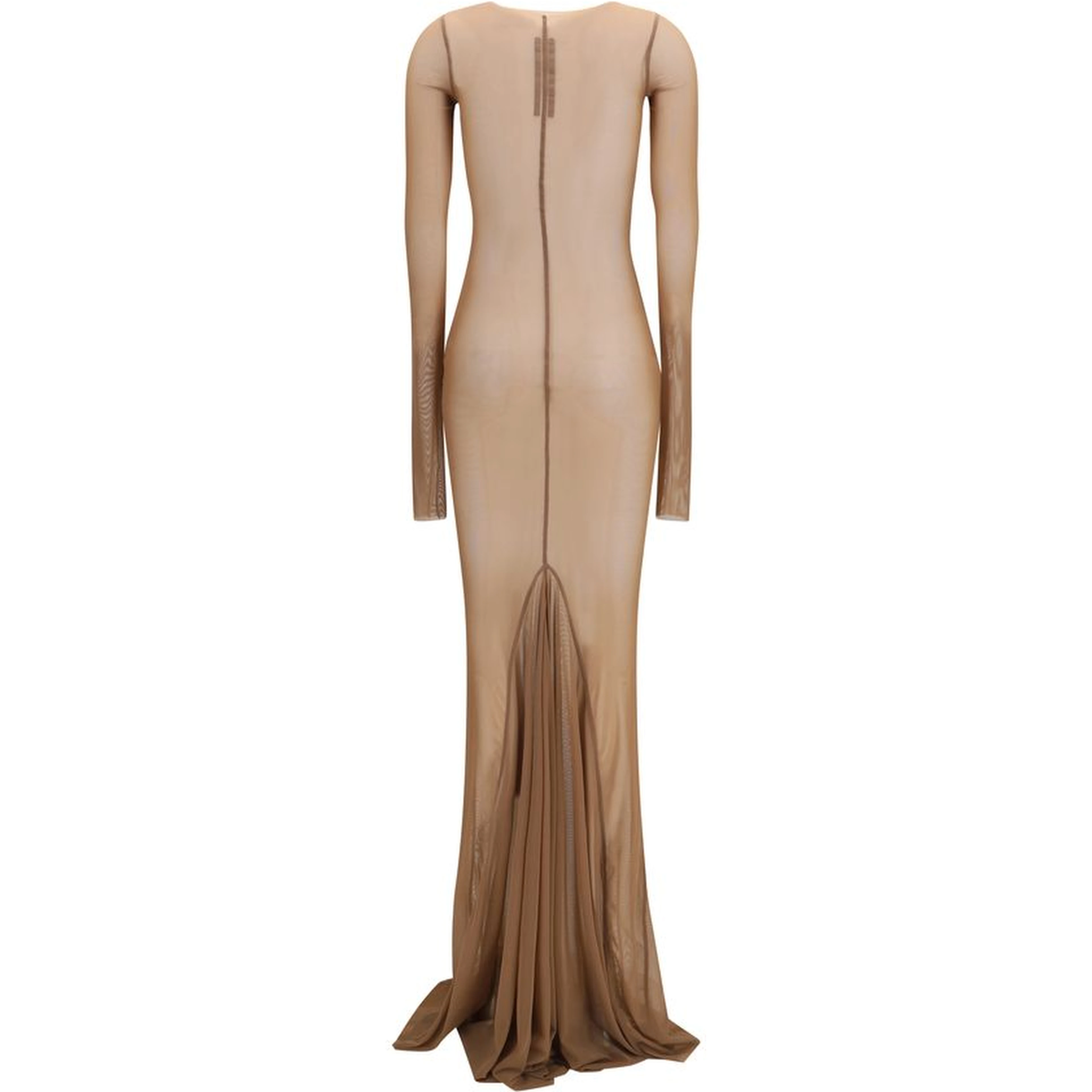 Brown Polyamide Casual Dress