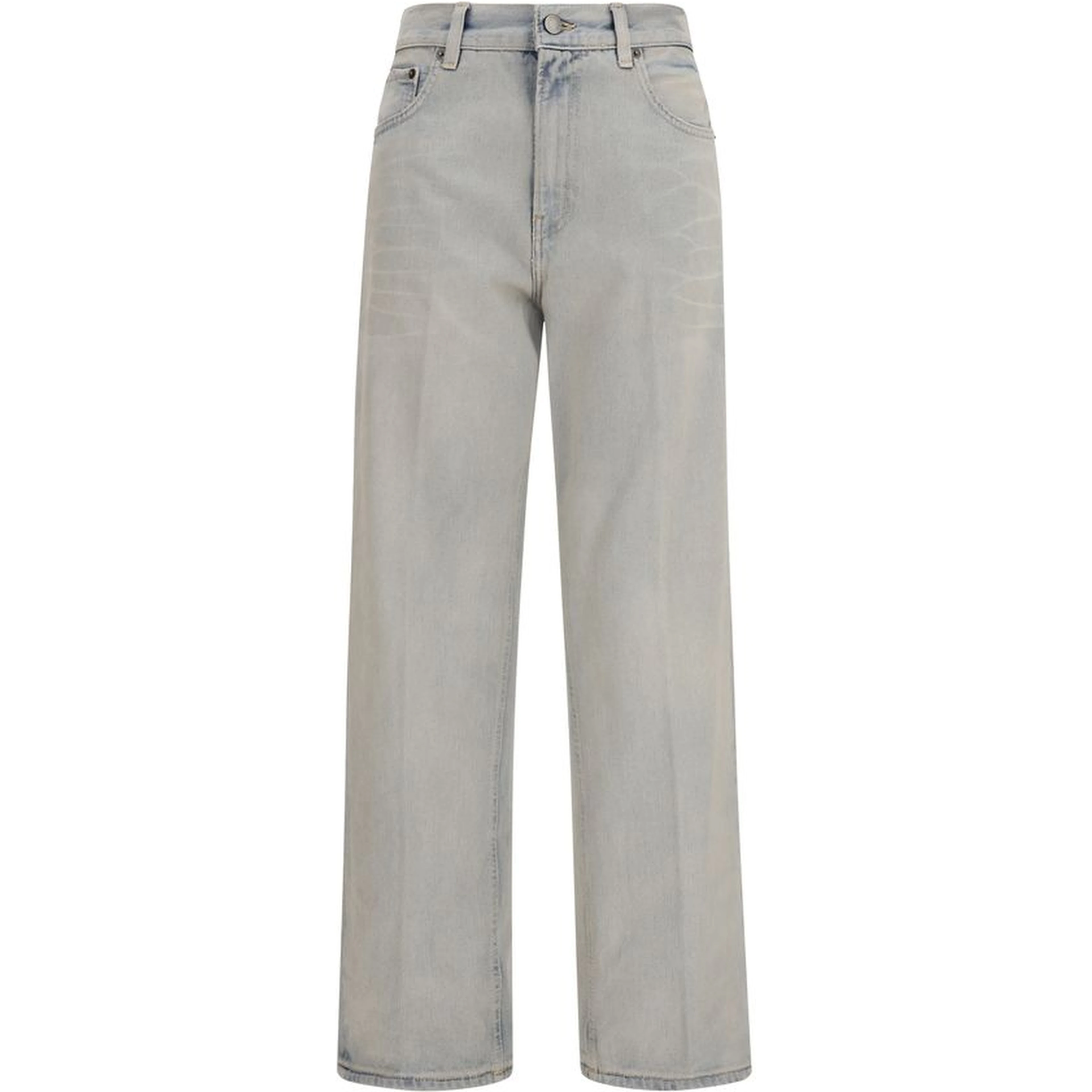 Blue Cotton Relaxed Fit Jeans