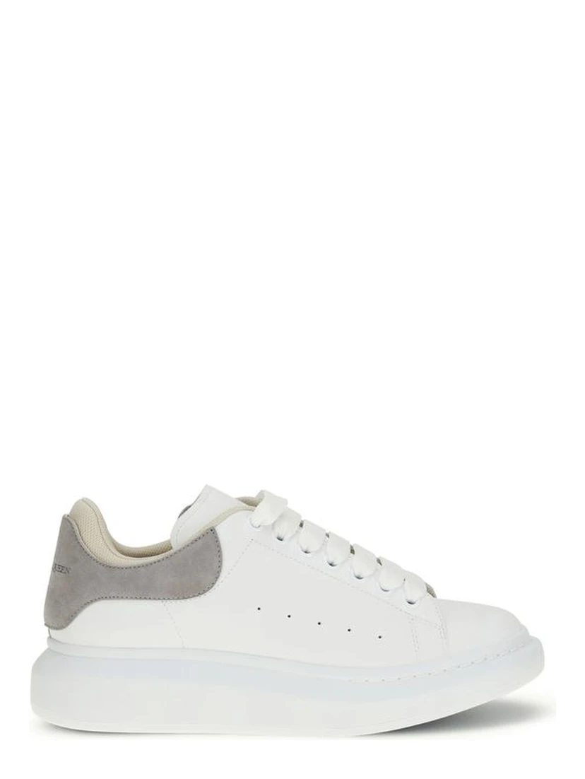 White Calf Leather Bos Taurus Chunky Sneakers