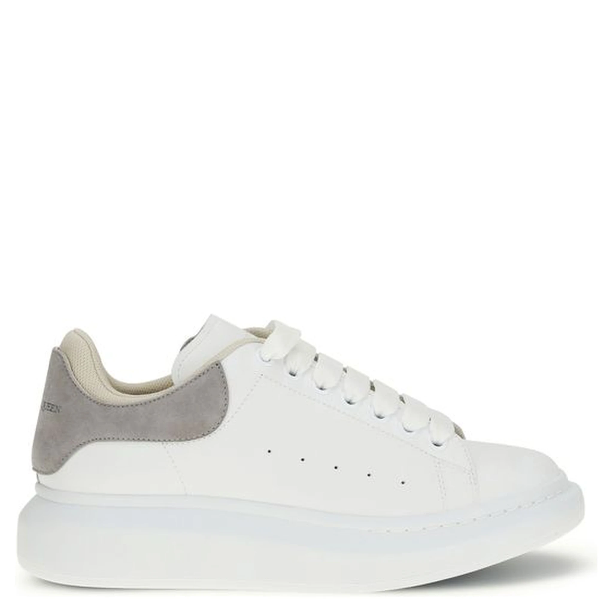 White Calf Leather Bos Taurus Chunky Sneakers