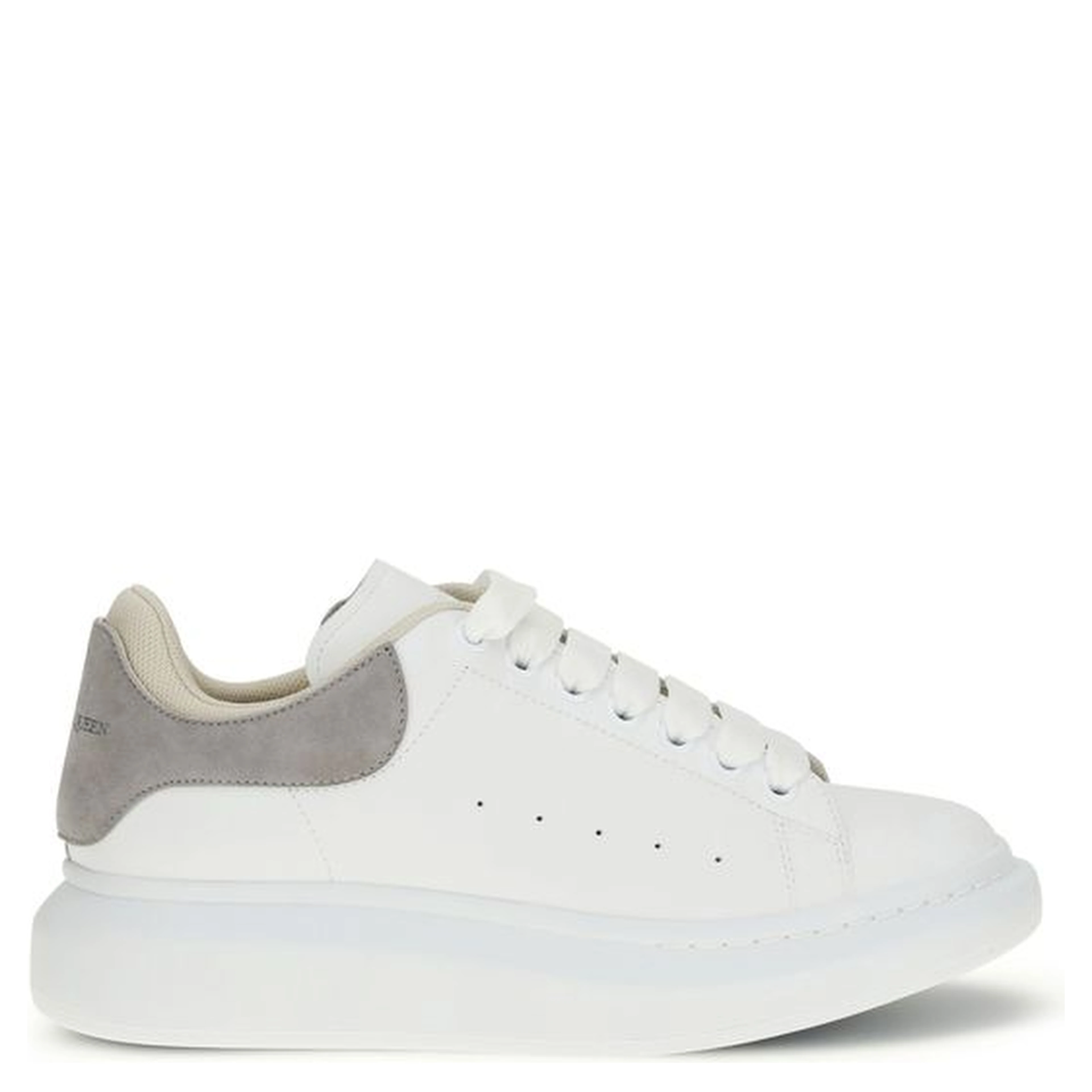 White Calf Leather Bos Taurus Chunky Sneakers