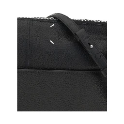 Black Calf Leather Bos Taurus Clutch Bag