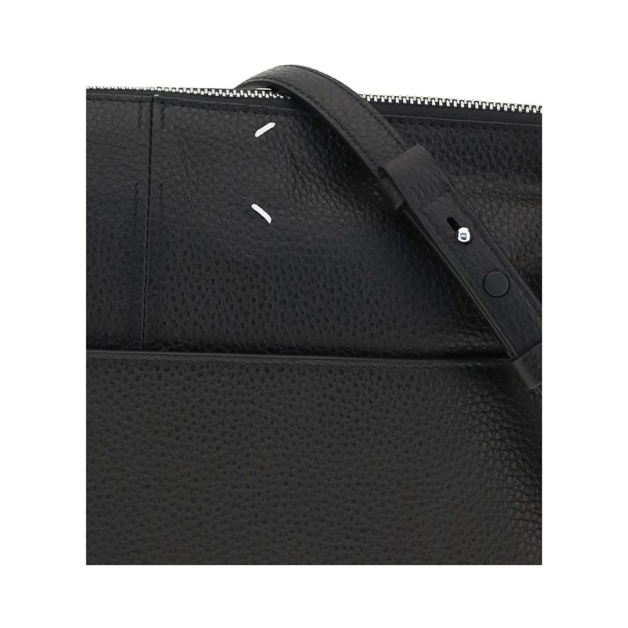 Black Calf Leather Bos Taurus Clutch Bag