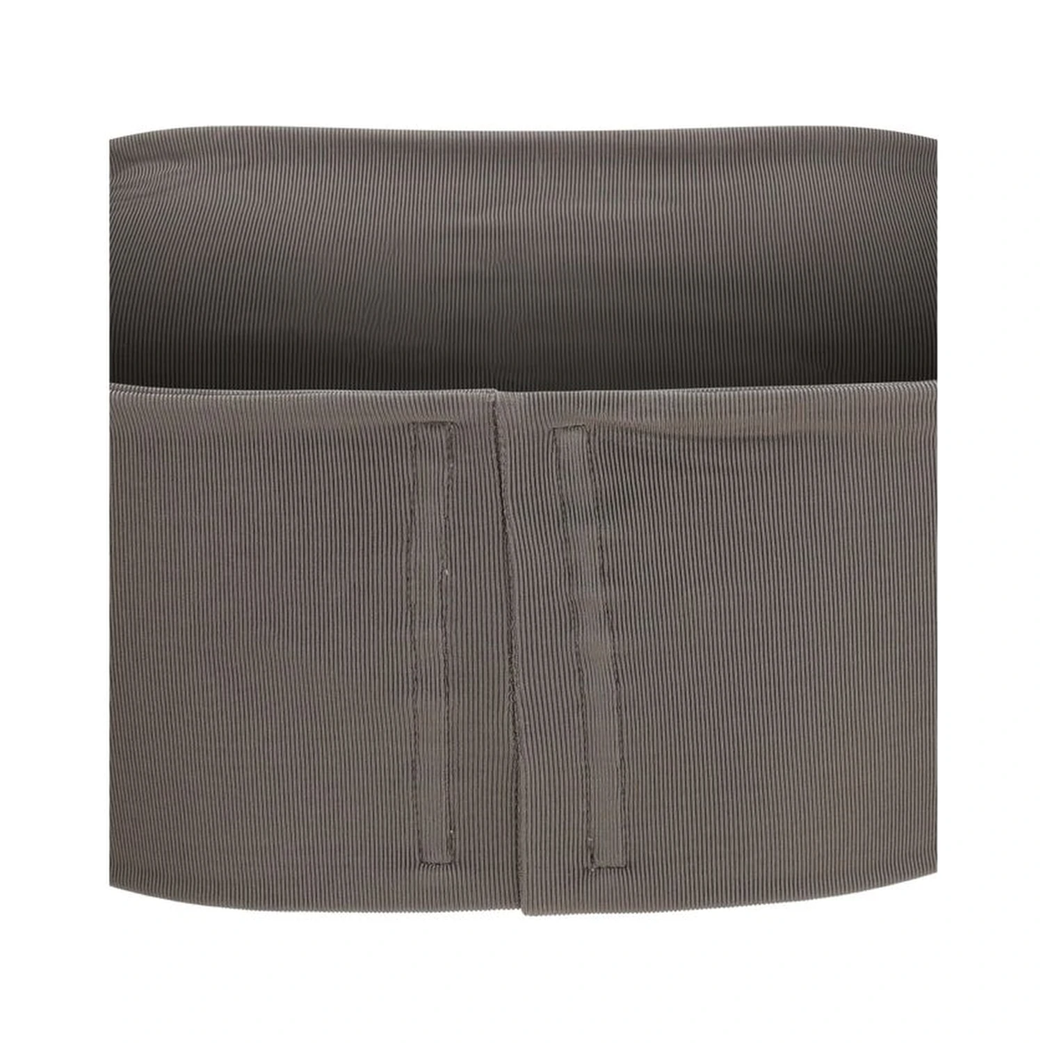 Gray Viscose Sleeveles T-Shirt