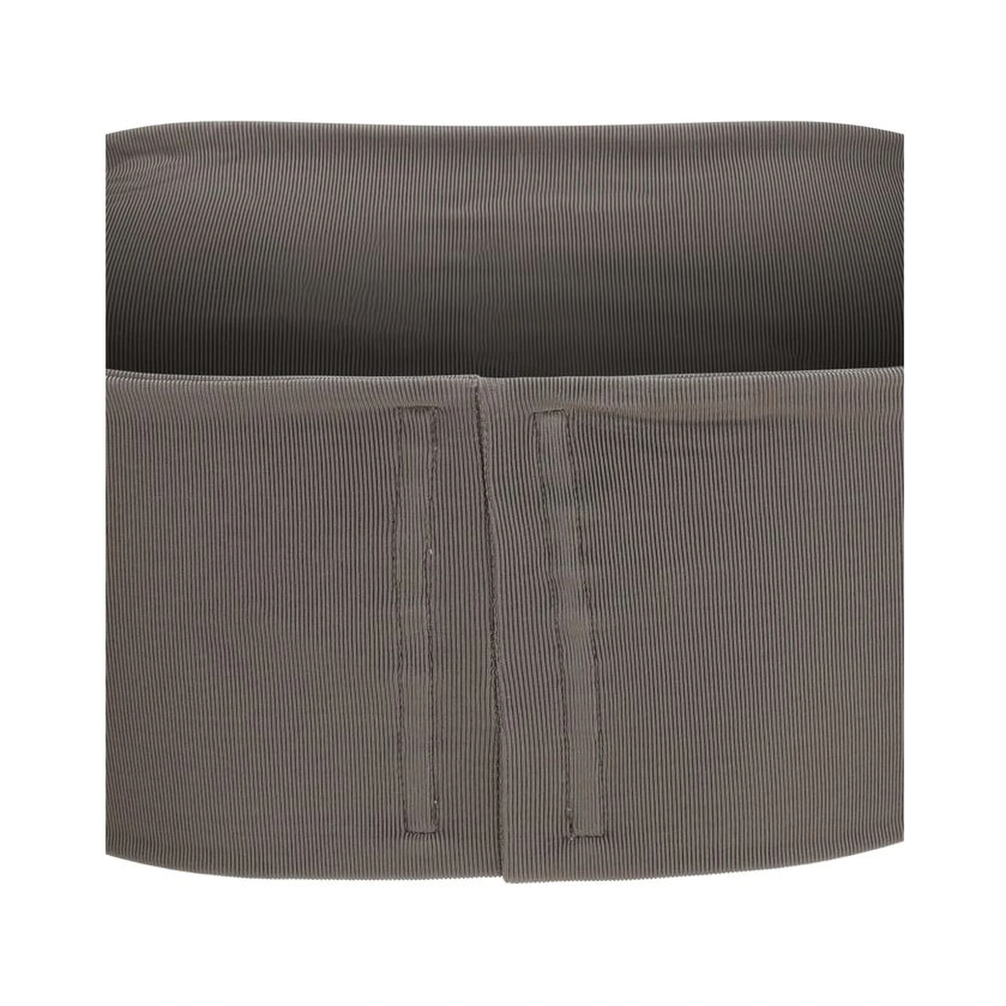 Gray Viscose Sleeveles T-Shirt