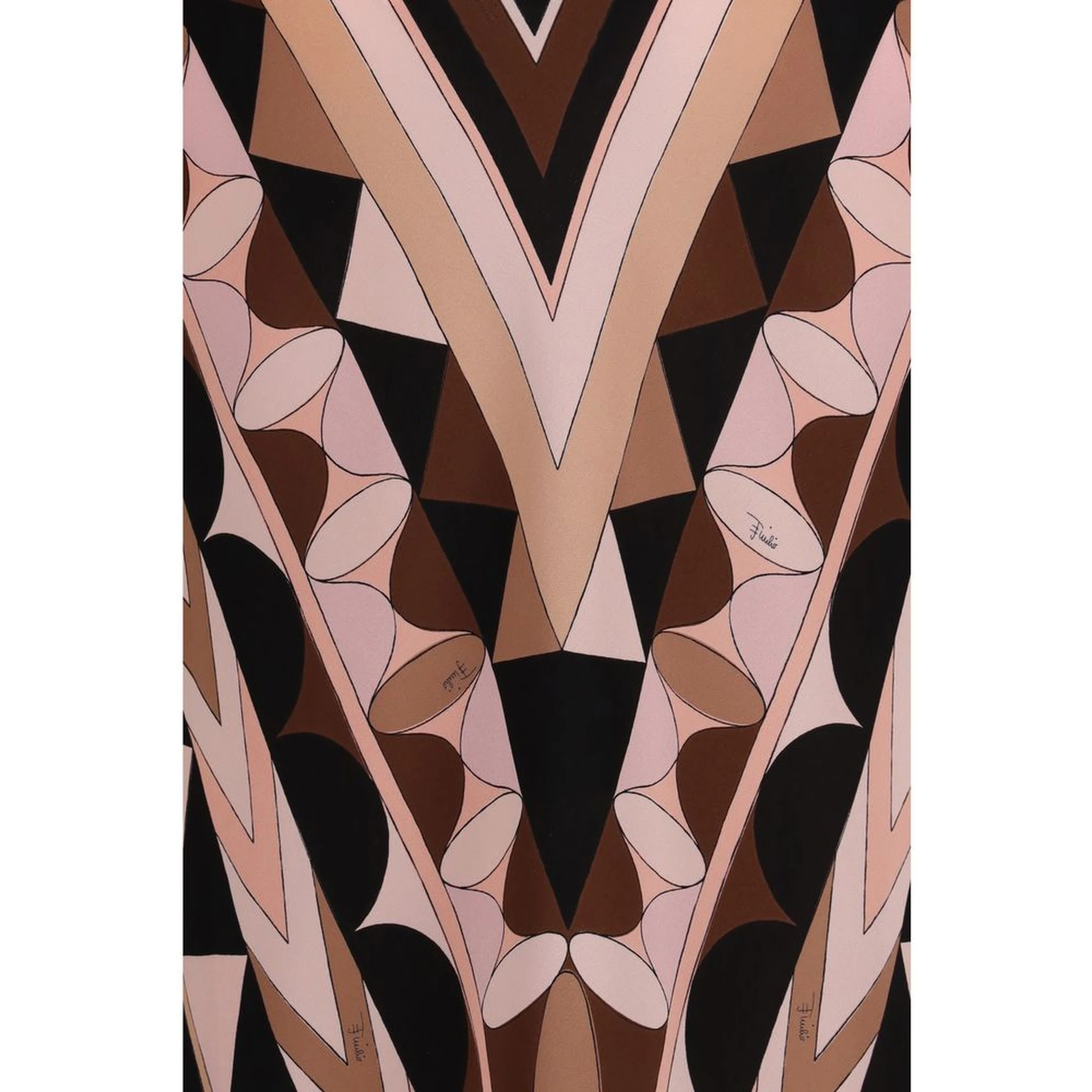 Multicolor Silk Long Dress