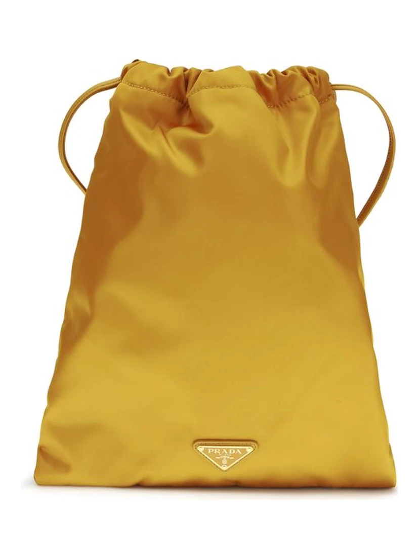 Orange Recycled Polyamide Clutch Bag