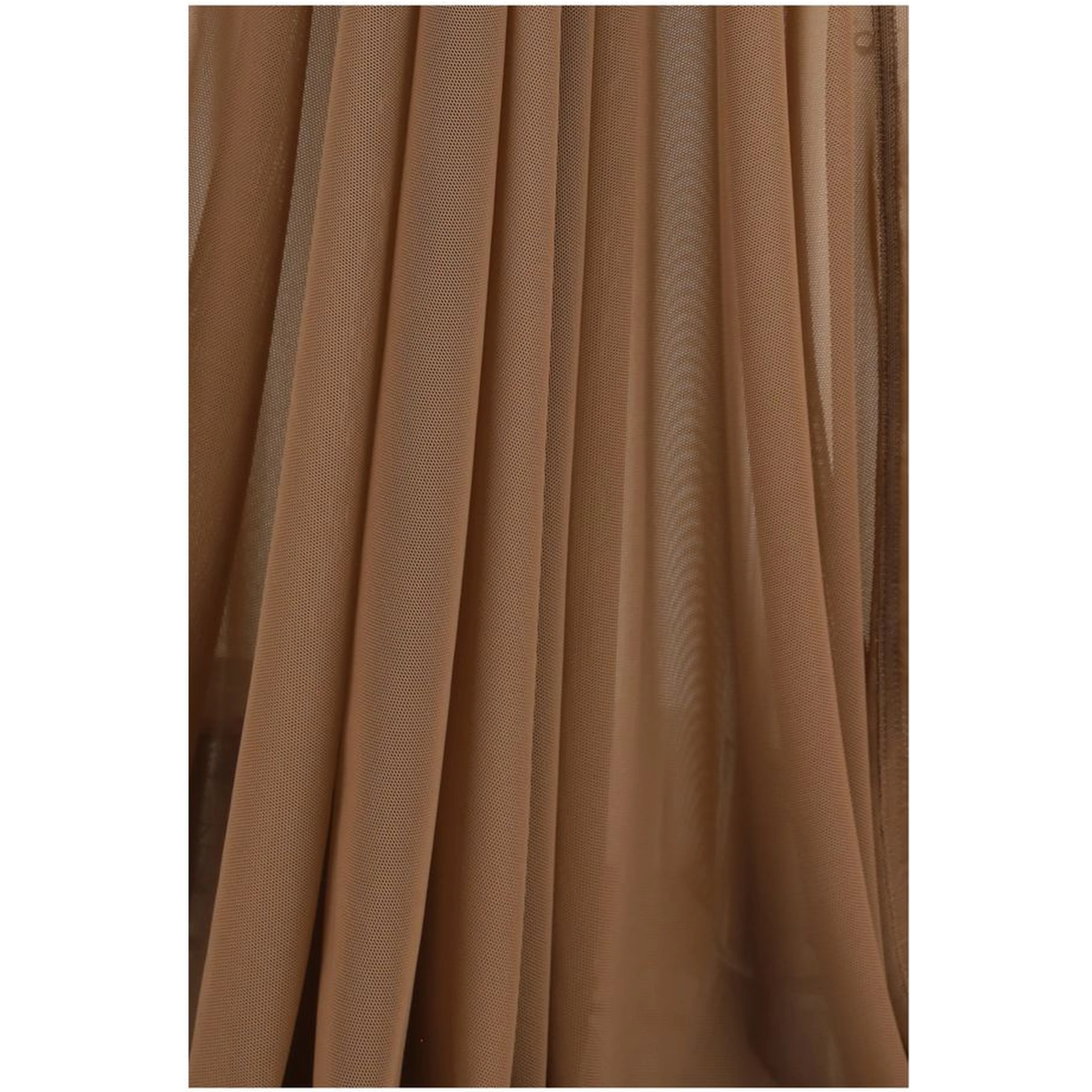 Brown Polyamide Casual Dress