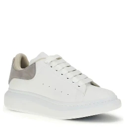 White Calf Leather Bos Taurus Chunky Sneakers