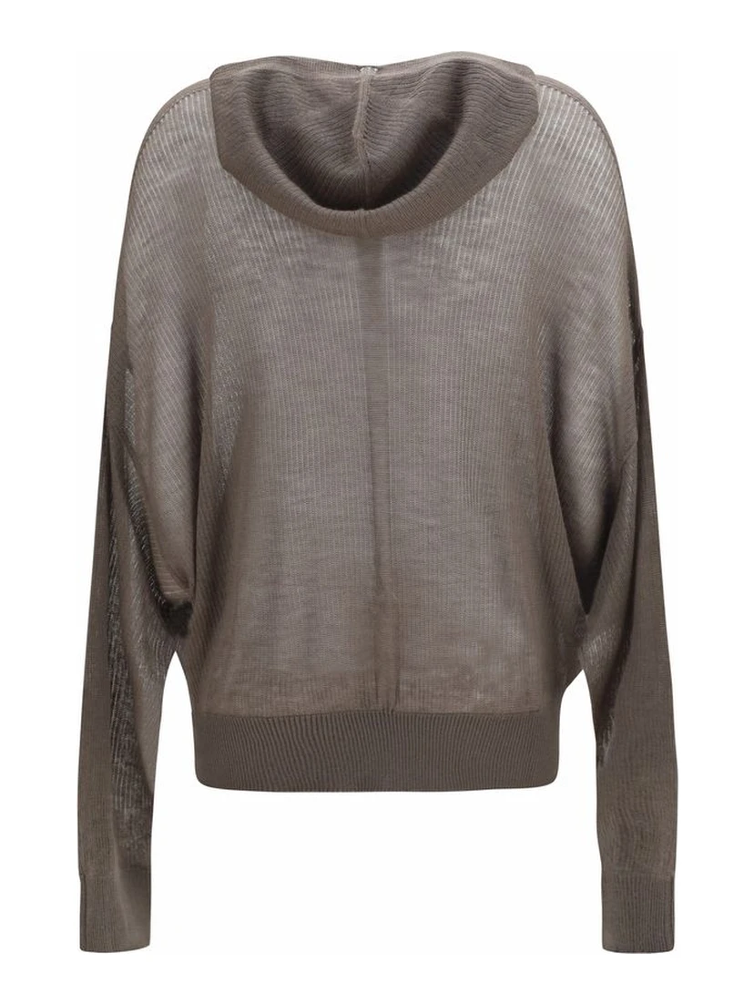 Gray Cashmere Hoodie
