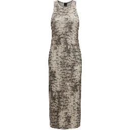 Beige Cotton Casual Dress