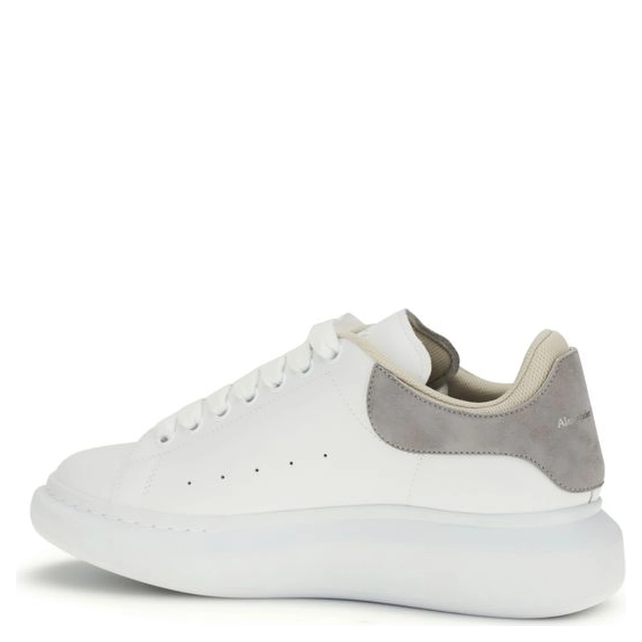 White Calf Leather Bos Taurus Chunky Sneakers