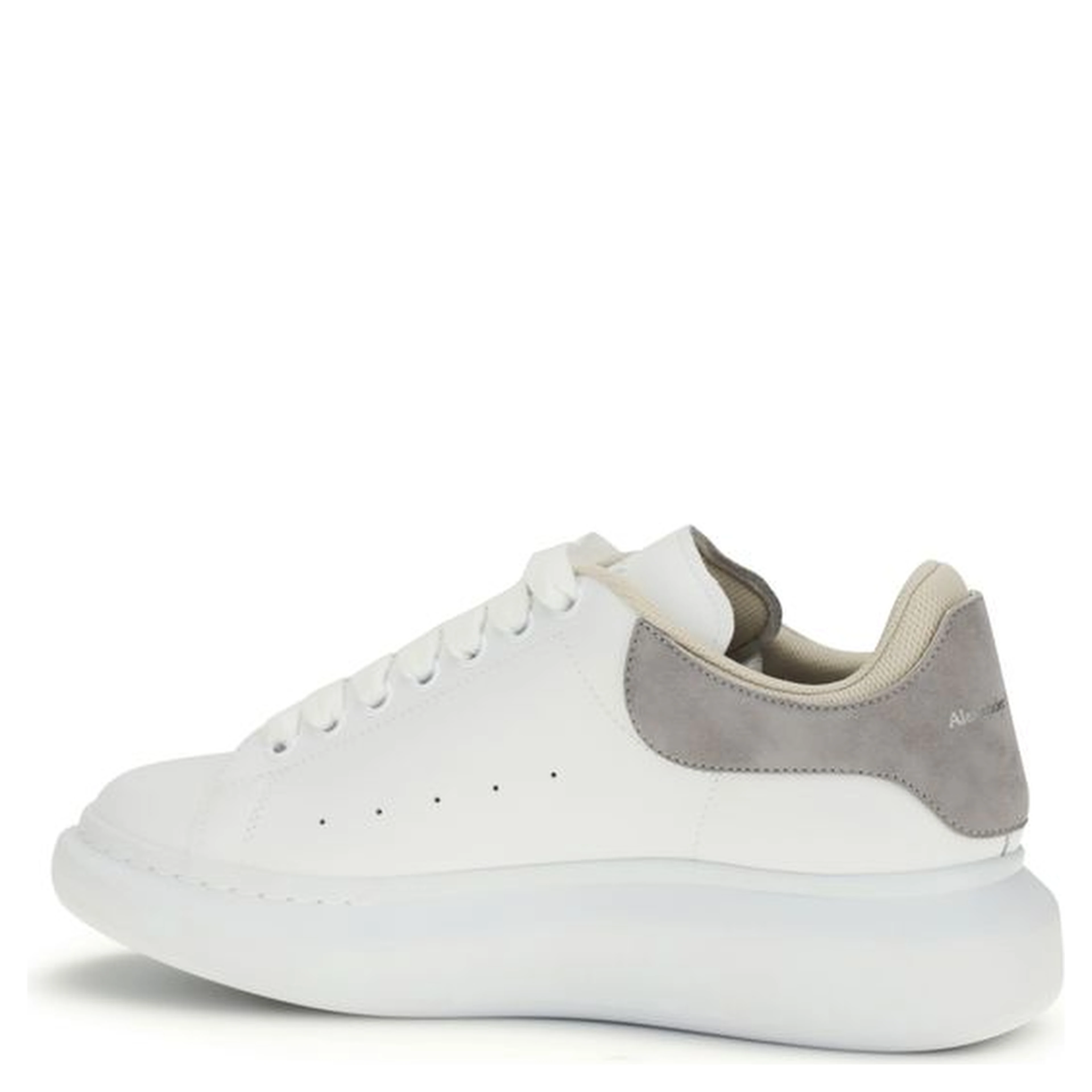 White Calf Leather Bos Taurus Chunky Sneakers