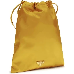 Orange Recycled Polyamide Clutch Bag