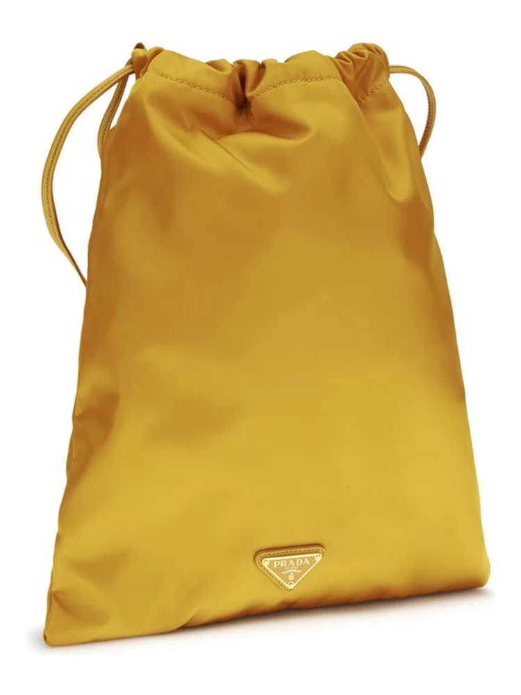 Orange Recycled Polyamide Clutch Bag alternative