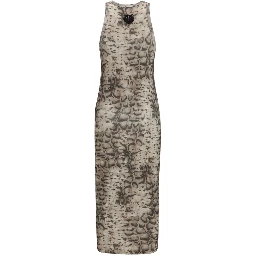 Beige Cotton Casual Dress