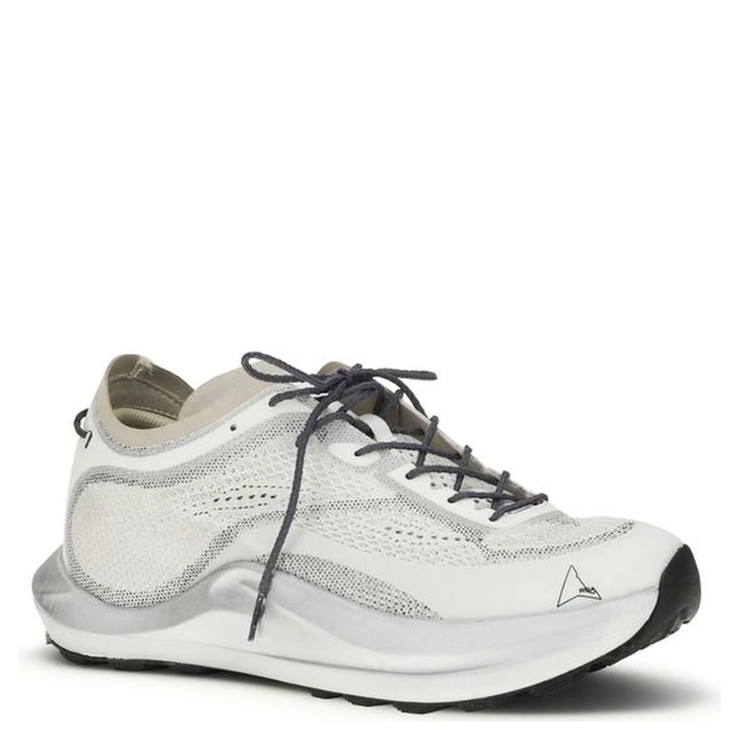 White Fabric Athletic Sneakers