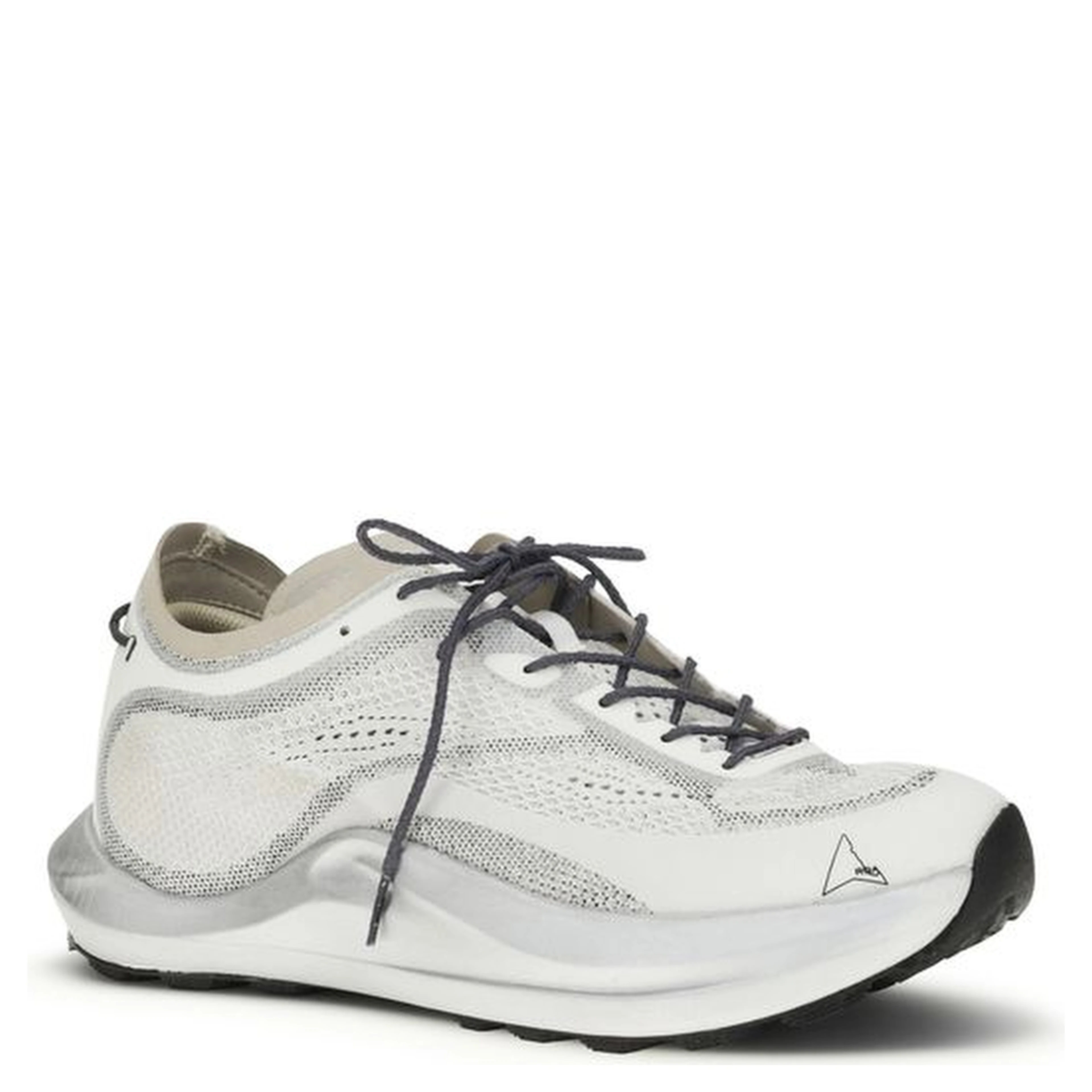 White Fabric Athletic Sneakers