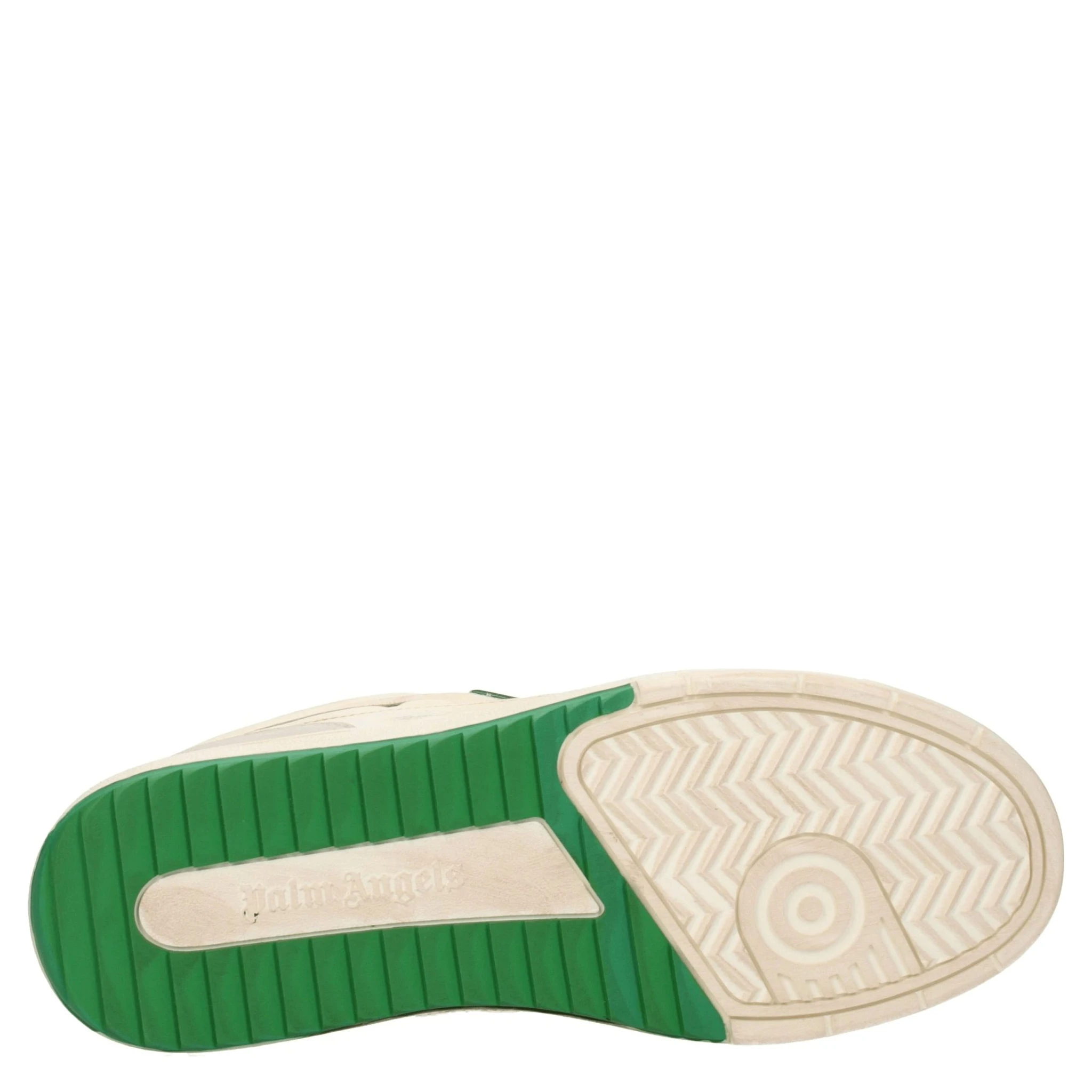 Beige Leather Low Top Sneakers