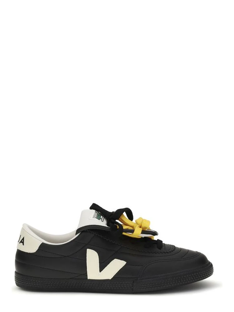 Black Calf Leather Bos Taurus Low Top Sneakers