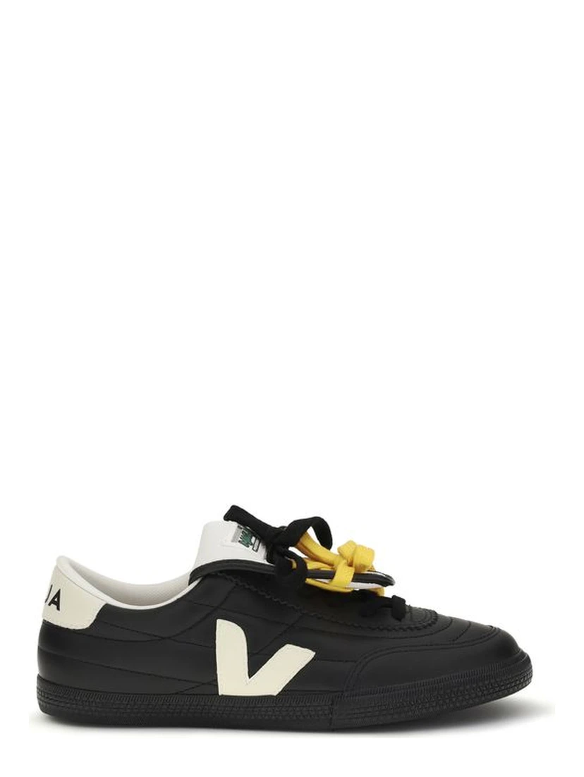 Black Calf Leather Bos Taurus Low Top Sneakers