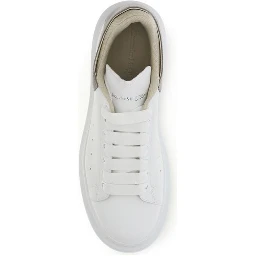 White Calf Leather Bos Taurus Chunky Sneakers