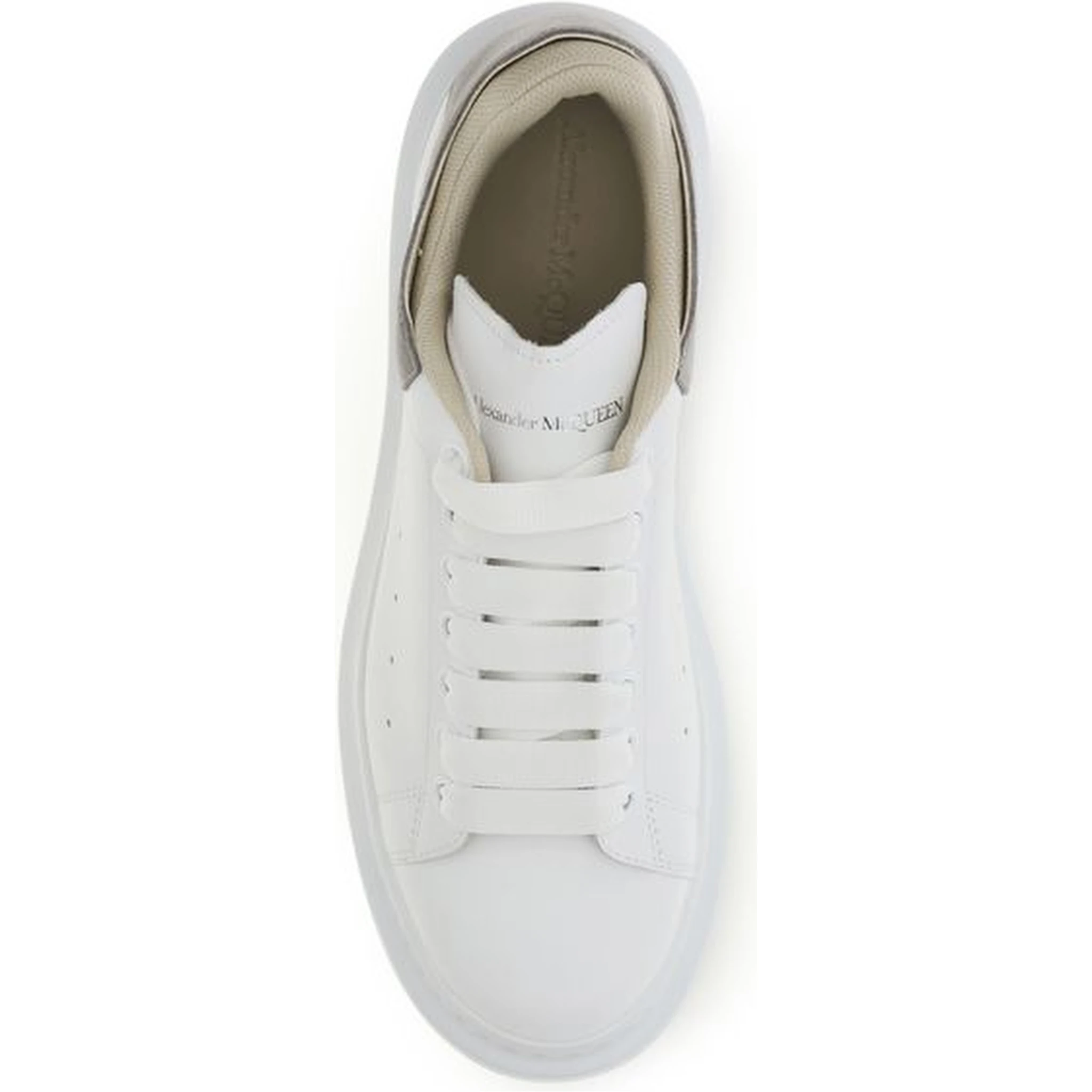 White Calf Leather Bos Taurus Chunky Sneakers