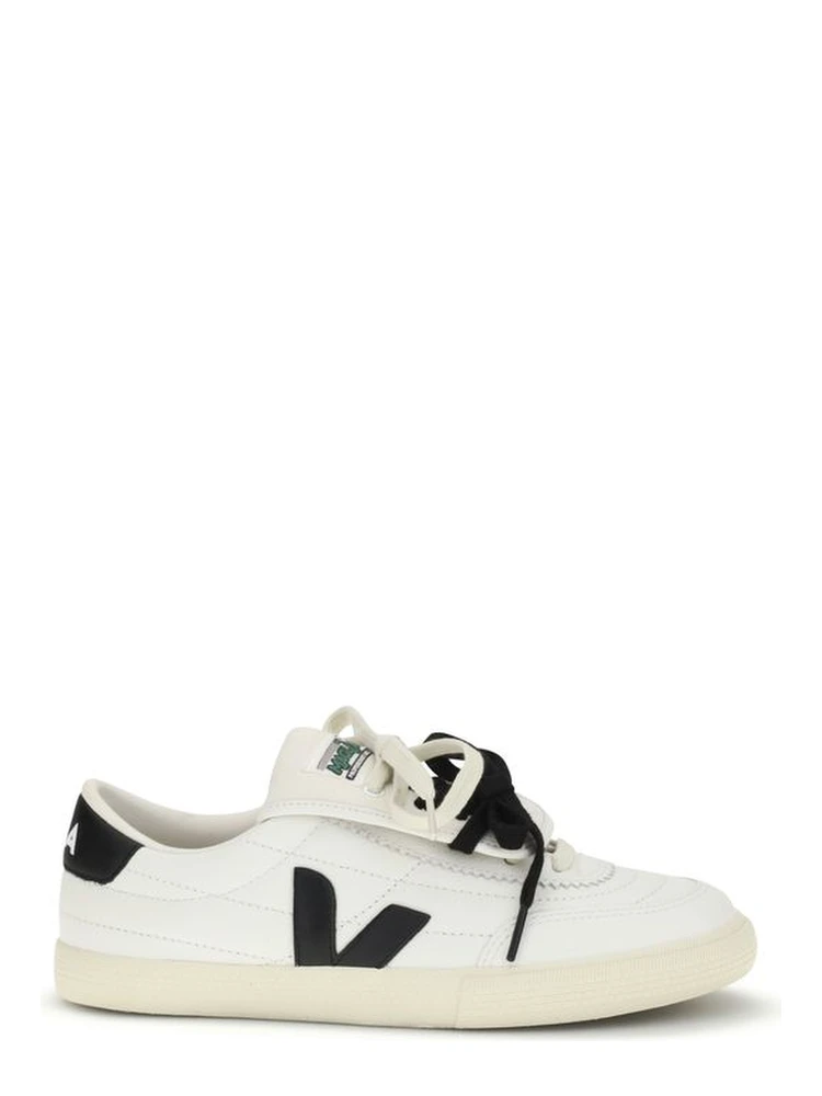 White Calf Leather Bos Taurus Sneakers