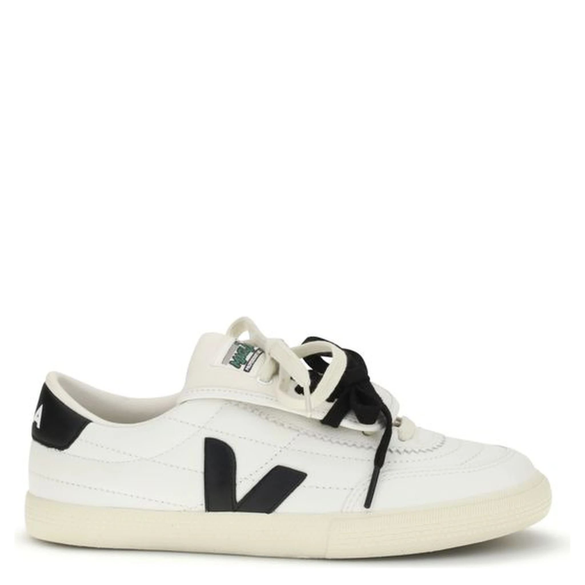 White Calf Leather Bos Taurus Sneakers