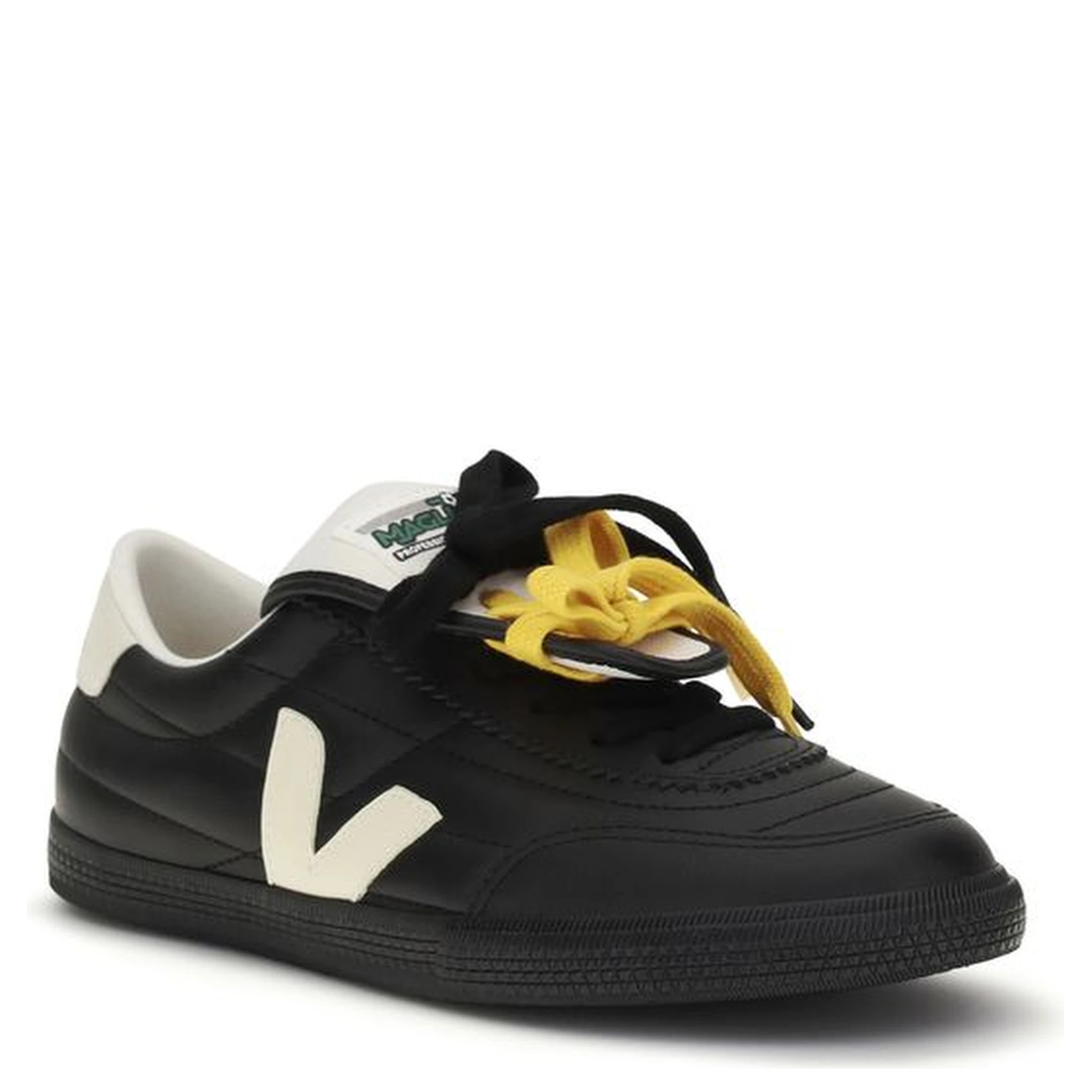Black Calf Leather Bos Taurus Low Top Sneakers