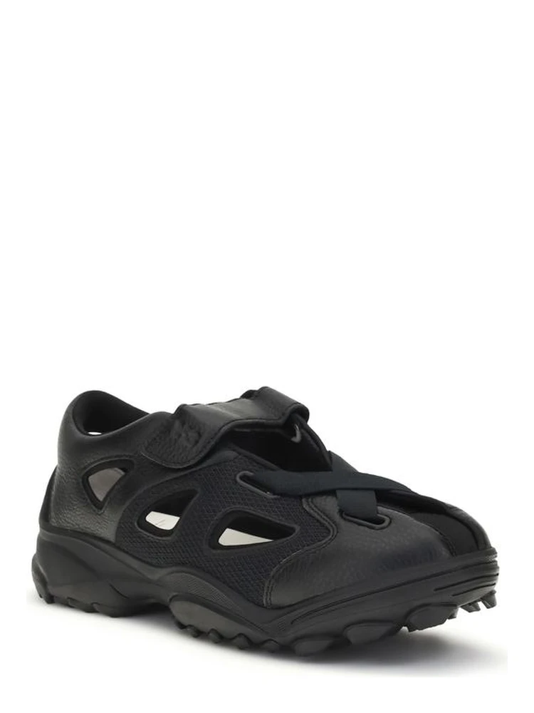 Black Calf Leather Bos Taurus Flat Sandals alternative