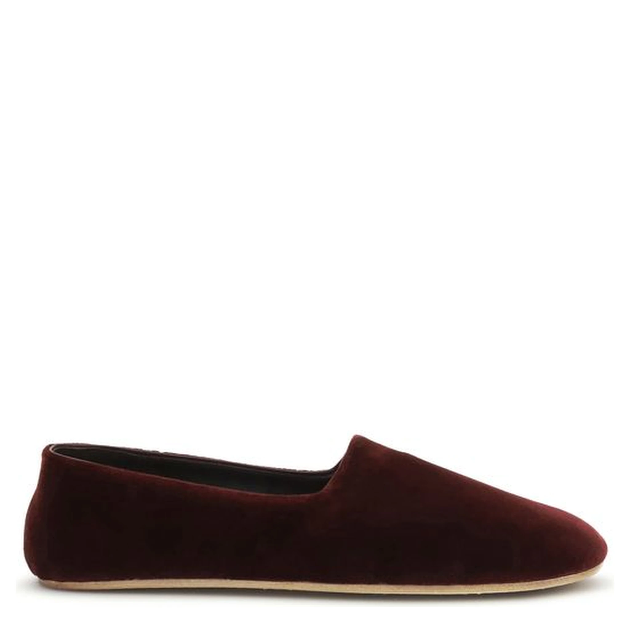 Bordeaux Cotton Slip-On Loafers