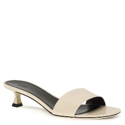 Beige Lamb Ovis Aries Aries Stiletto Heel Sandals