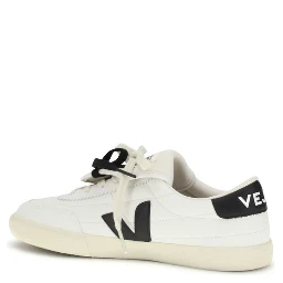 White Calf Leather Bos Taurus Sneakers