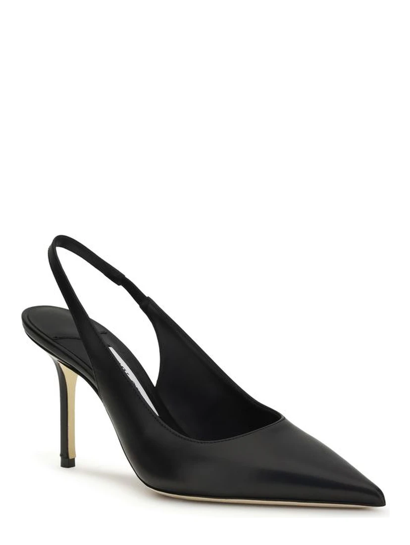 Black Calf Leather Bos Taurus Platform Pumps