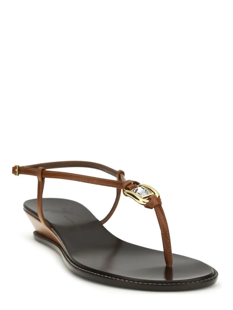 Brown Calf Leather Bos Taurus Wedge Sandals alternative