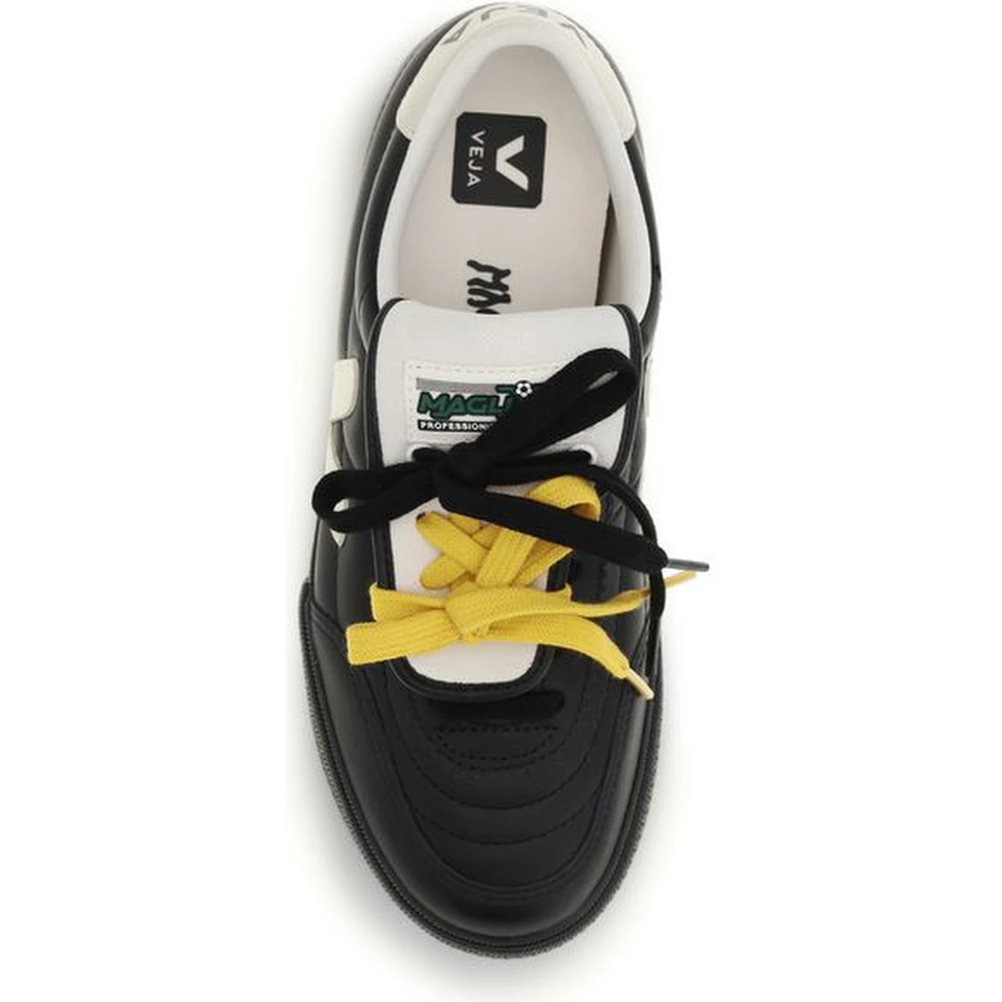 Black Calf Leather Bos Taurus Low Top Sneakers