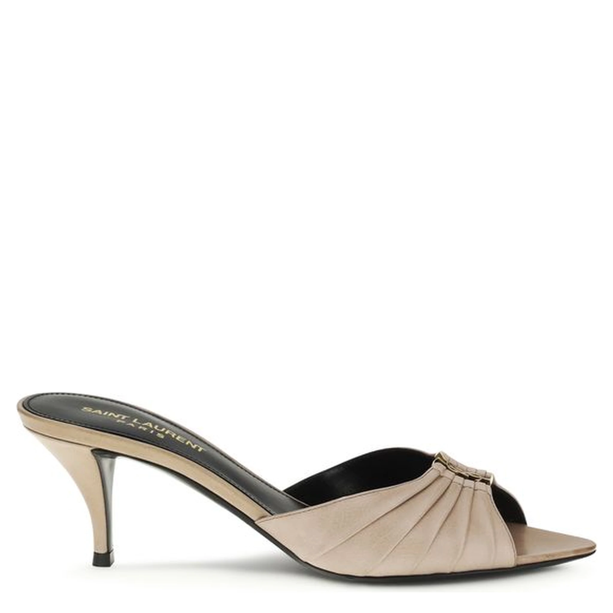 Beige Calf Leather Bos Taurus Mules