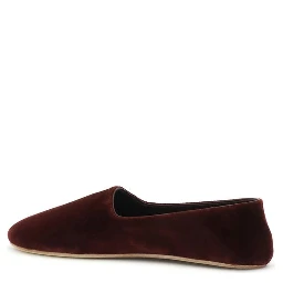 Bordeaux Cotton Slip-On Loafers