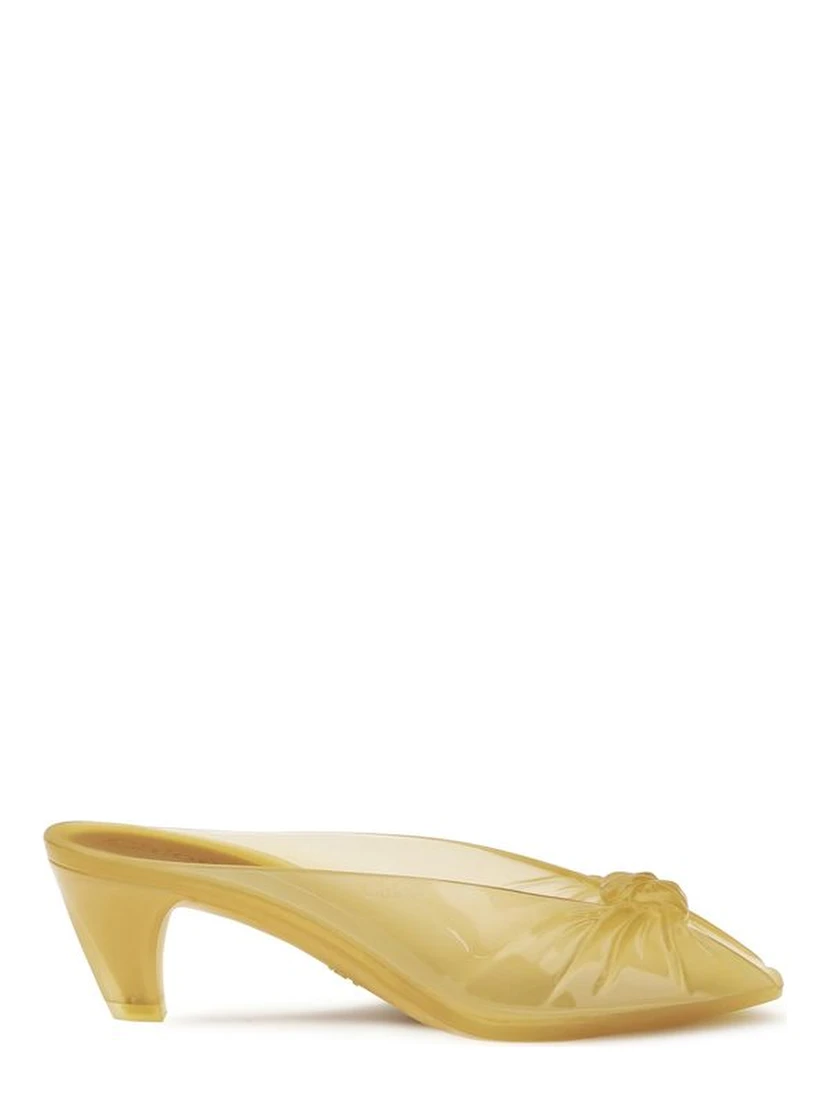 Beige Rubber Mules