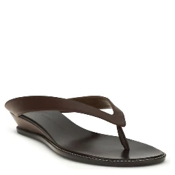 Brown Calf Leather Bos Taurus Platform Sandals