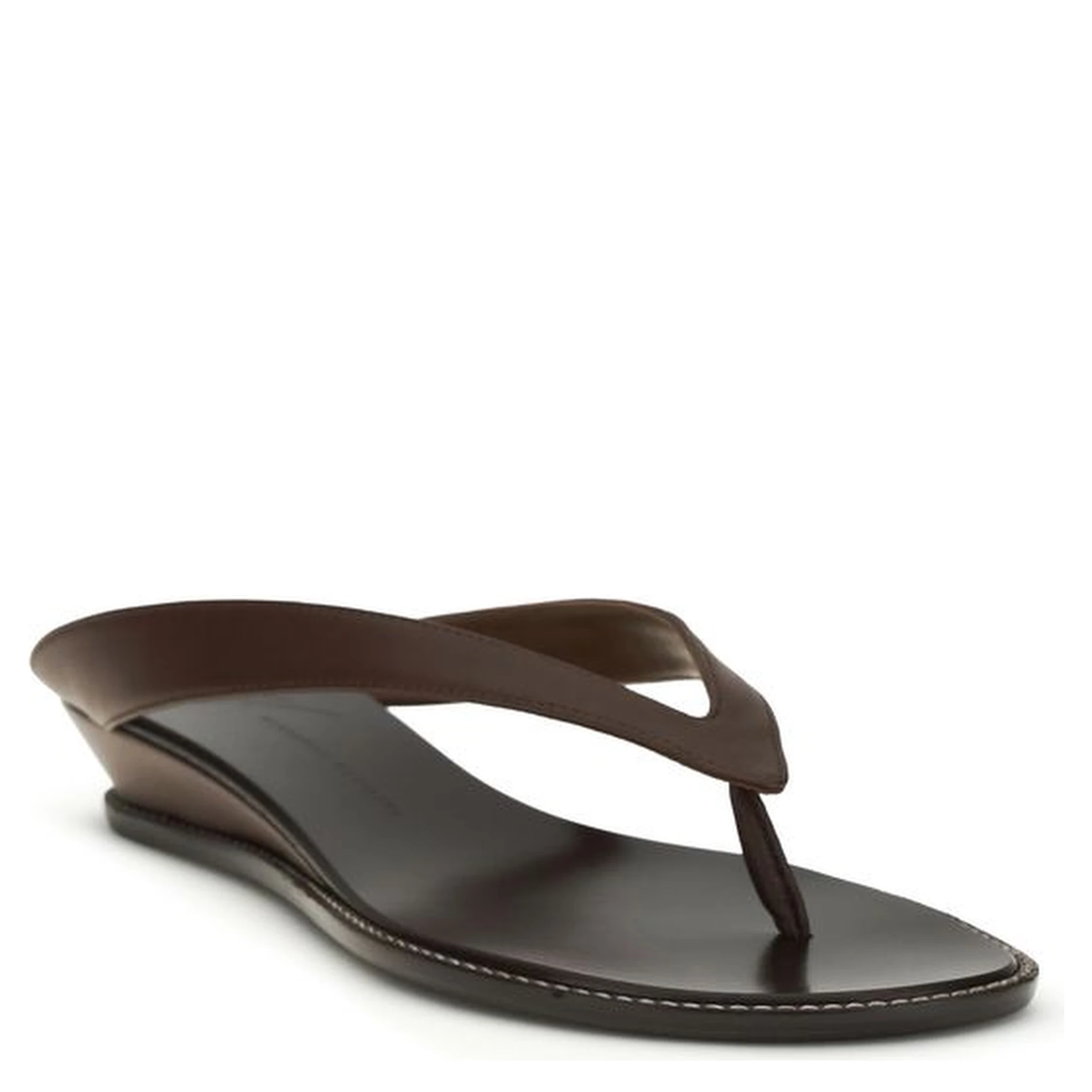 Brown Calf Leather Bos Taurus Platform Sandals